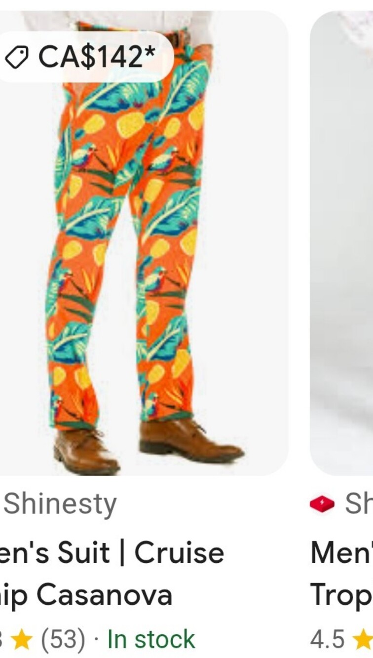 Shinesty Cruise Ship Casanova 38/36 Pants